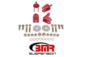 Ford Mustang Coilover Suspension Kit - Rear - BMR Suspension - Conversion Kit w/o Control Arm Bracket - Red - `79-`04